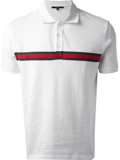 gucci polo shirts white|Gucci lace polo shirt.